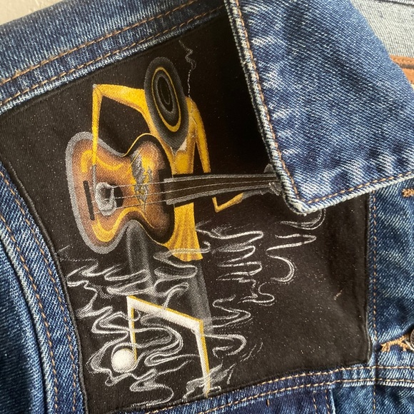 RK Kidd Art denim jacket JAZZ one of a kind - Picture 2 of 10